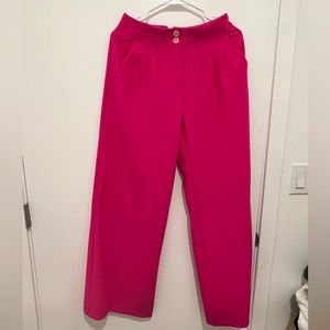 Size 2 Hot Pink Maeve Wide Leg Trousers